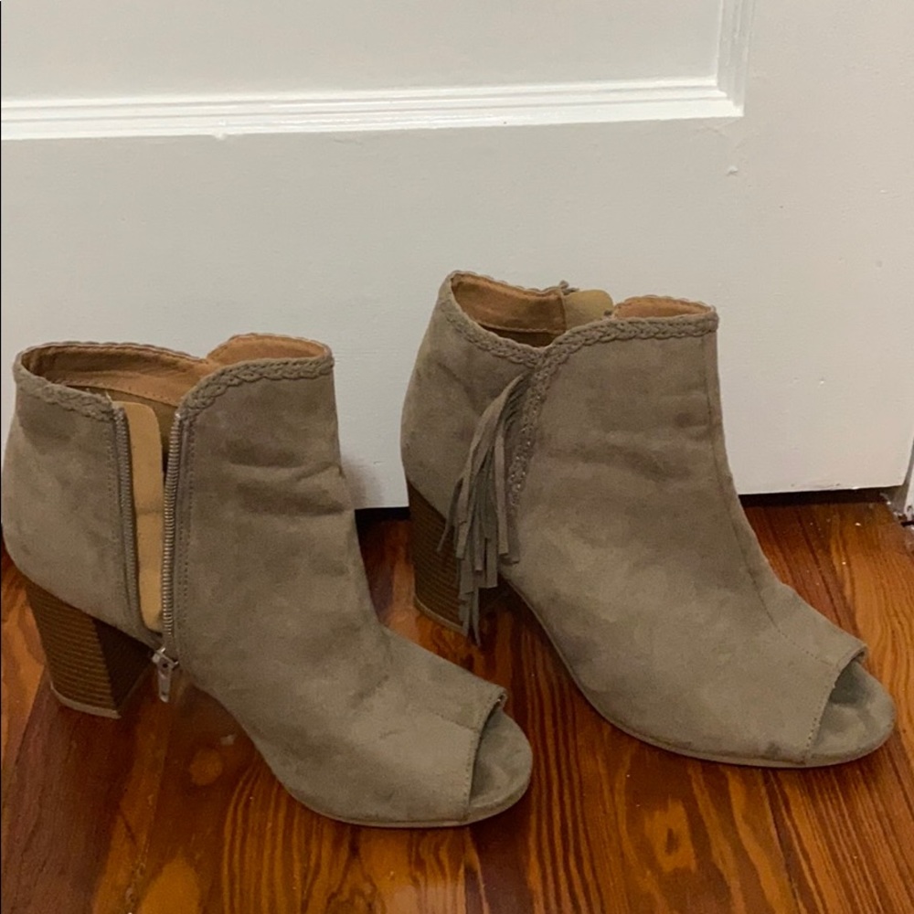 Suede booties